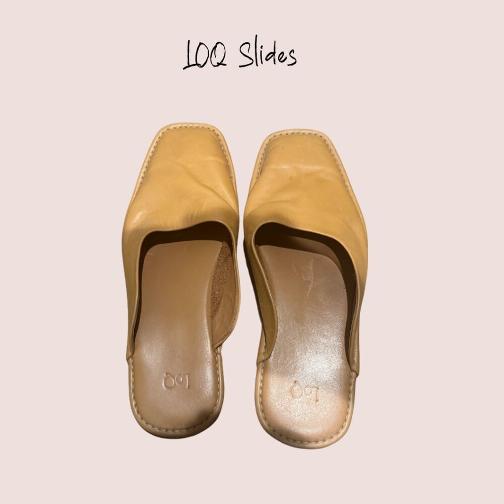 LoQ Descansa Leather Slides